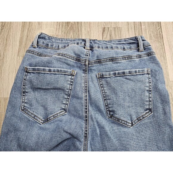 (3/$35) Refuge Miami Jeans Womens 9 Blue High Rise Super Skinny Stretch Denim - Picture 3 of 12